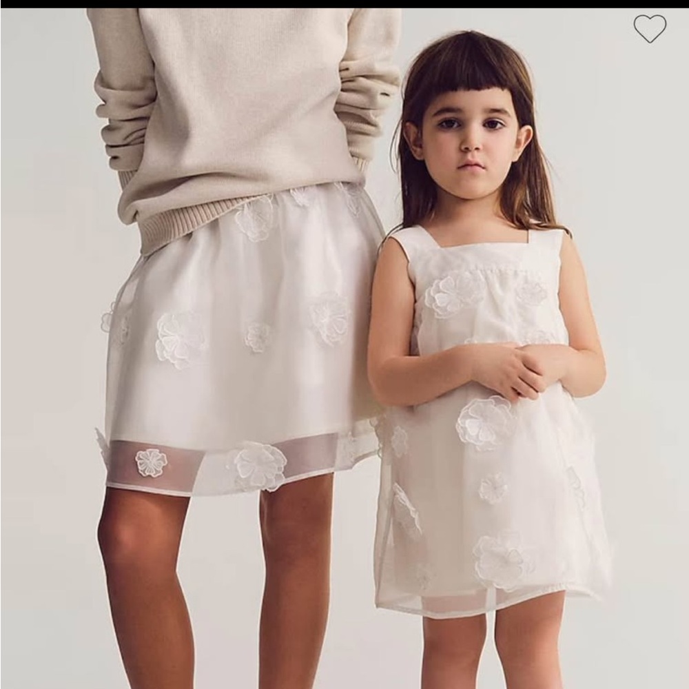 NWT JCrew Floral Appliqué Skirt